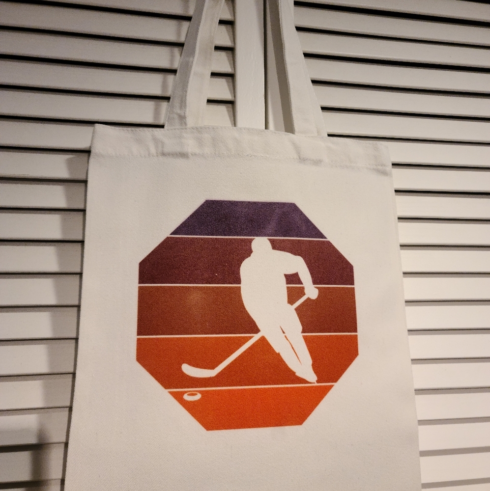 HOCKEY Canvas Shoulder Tote Bag